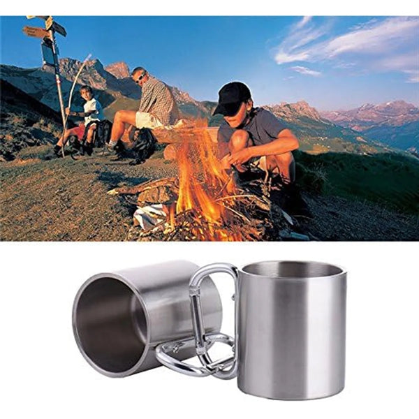 Stainless Steel Carabiner Mug