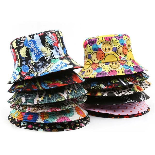 Full Color Imprint Reversible Polyester Bucket Hat