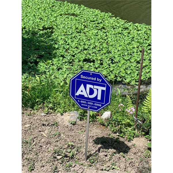 Aluminum Custom Warning Sign with Stake