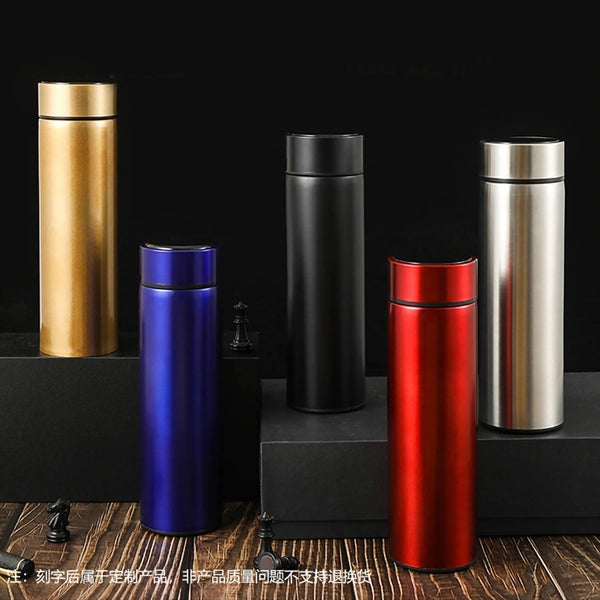 Bottle with LED Temperature Display