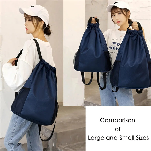 Unisex Oxford Waterproof Drawstring Sports Backpack