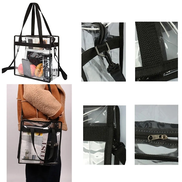 PVC Clear Tote Bag With Removable Strap