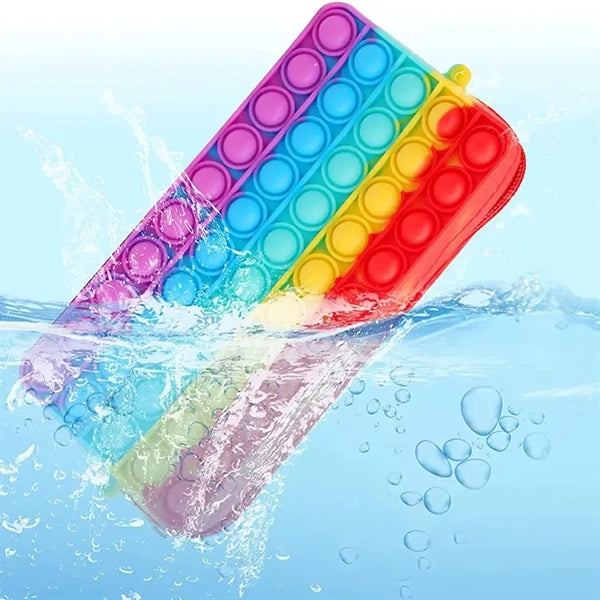 Large Capacity Pop Fidget Toy Pencil Case