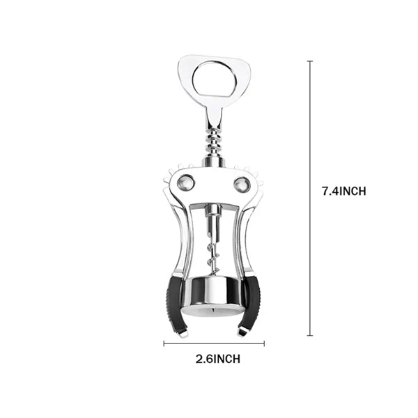 Heavy Duty Zinc Alloy Premium Wing Corkscrew Multifunctional