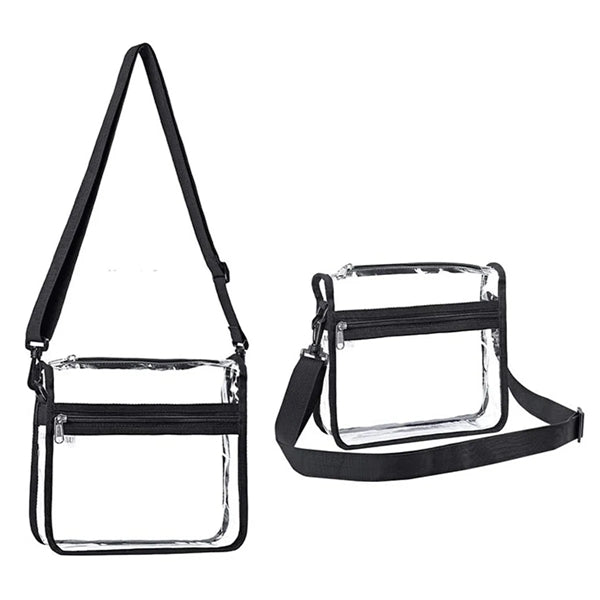 Clear PVC Stadium Approved Crossbody Bag