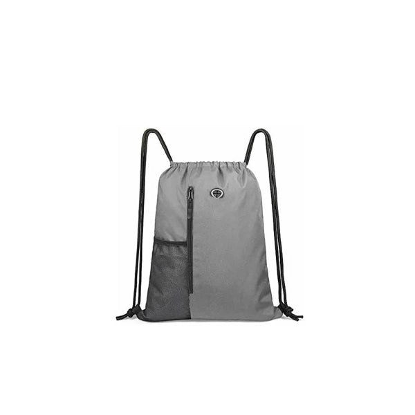 Drawstring Backpack Bag with Headphone Hole