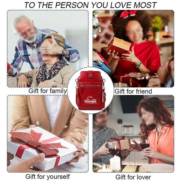 Multifunction clear touch screen Crossbody Purse