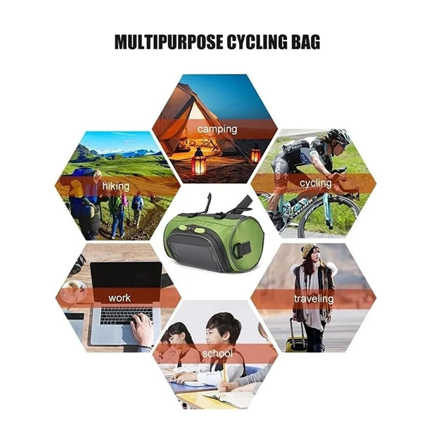 Large Capacity Outdoor Bike Handlebar Bag With Touch Screen
