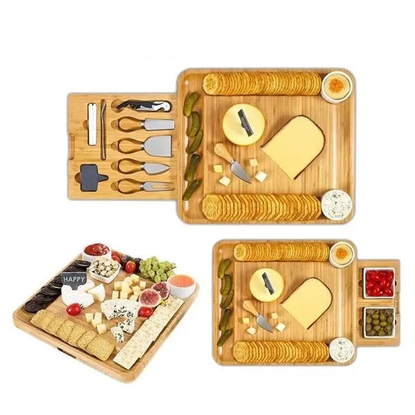 Bamboo Charcuterie Board Set