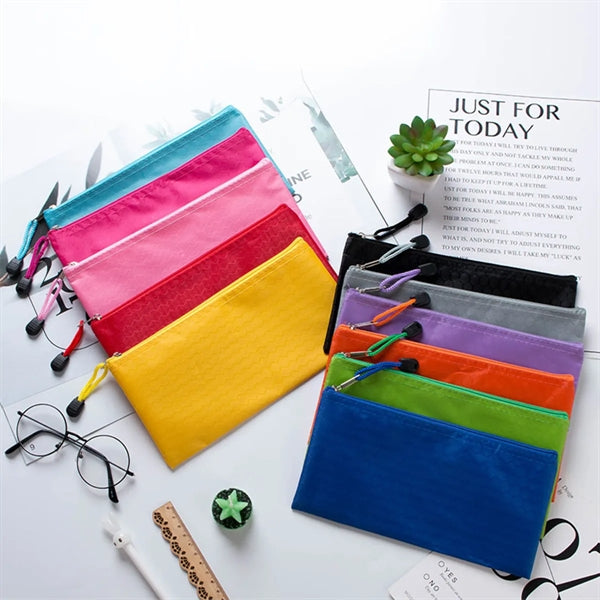 Waterproof File Bag Pencil Pouch With Zipper