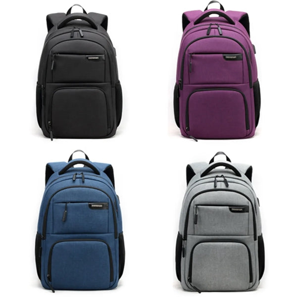 Waterproof Casual Laptop Backpack with USB Charging Port
