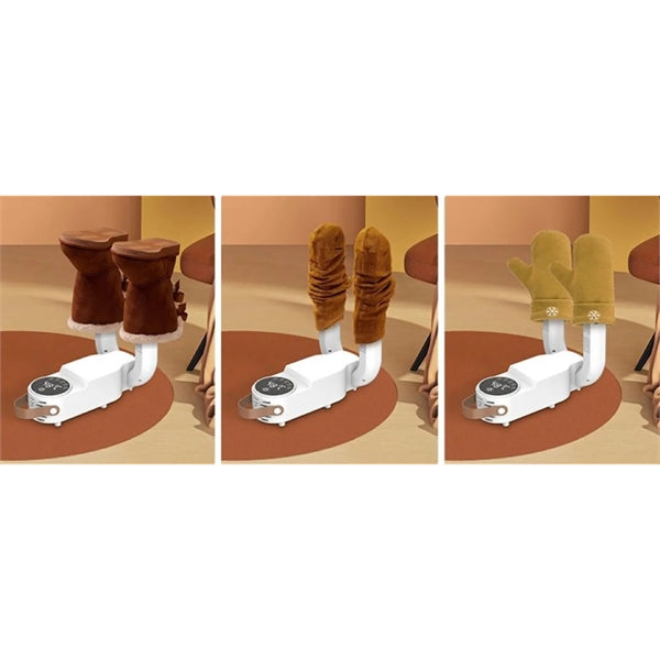 Quick Telescopic Shoes Dryer Folding Design Auto Off Timer