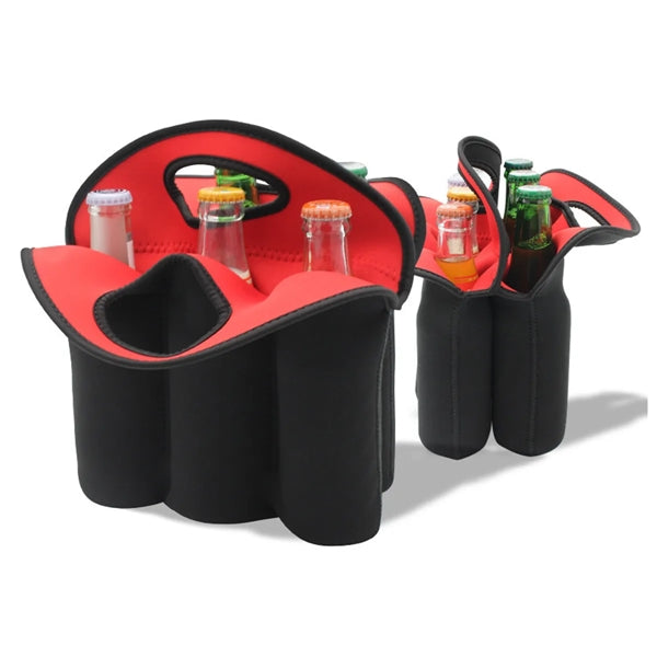 Neoprene 6 Pack Beer Bottle Carrier Bag