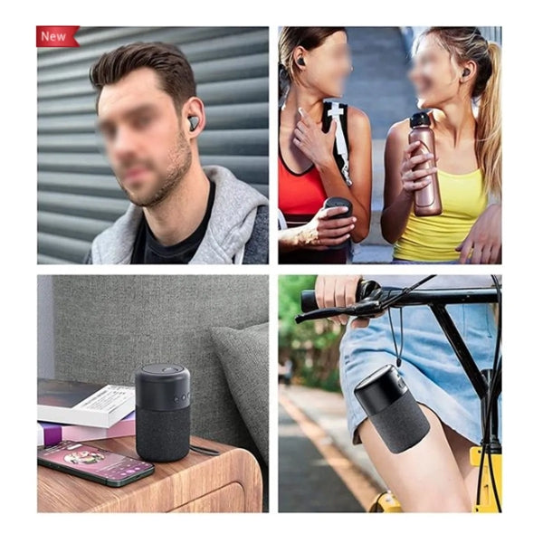 2 in 1 Portable Wireless Bluetooth Speaker and Earbuds