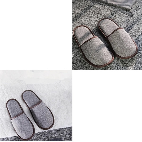 Portable Washable Cotton Hotel And Home Slippers
