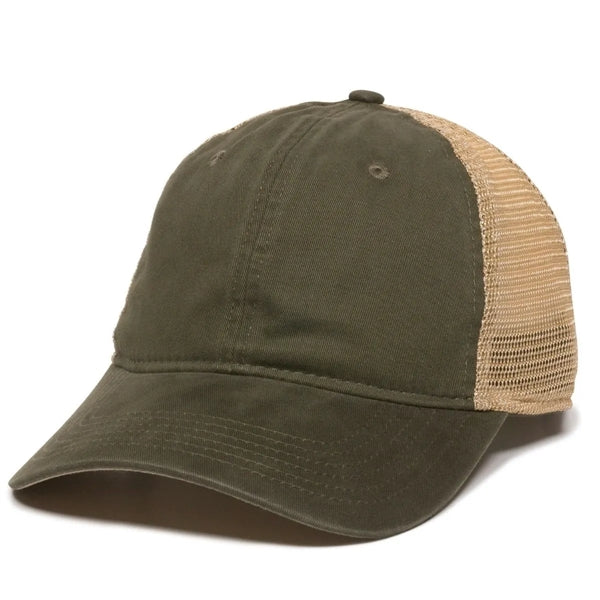 Outdoor Cap Premium Washed Twill With Tea Stained Mesh Back