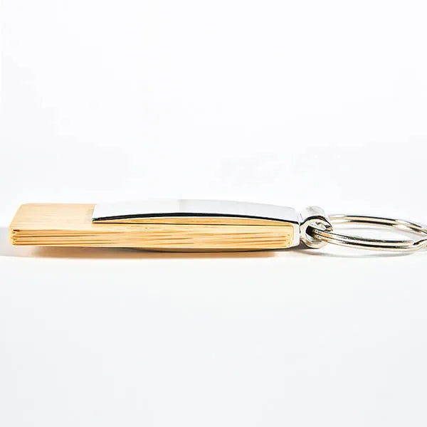 Engraved Bamboo Key Tag