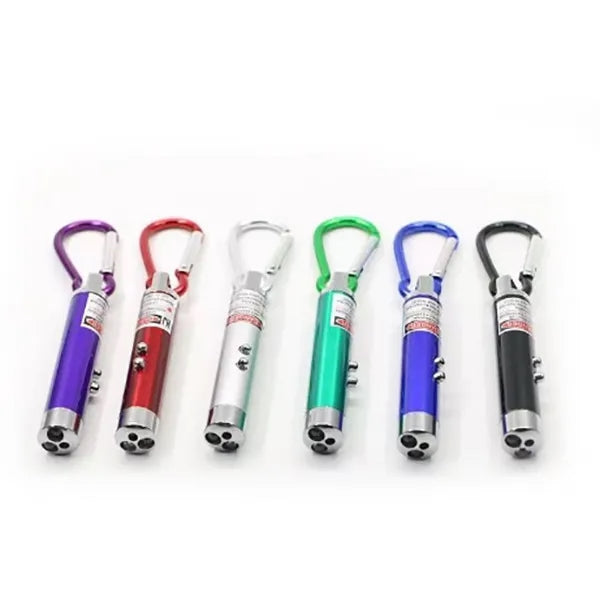 3 In 1 Laser Led Light Key Chain
