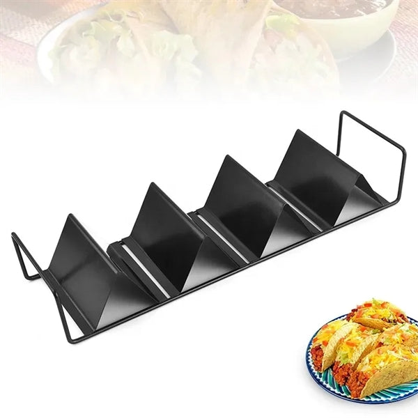 Black Stainless steel Taco Holder Stands with Handles