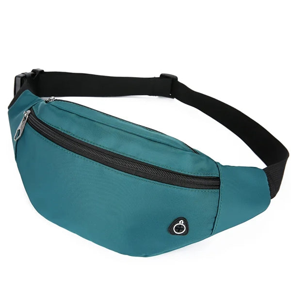 Nylon Outdoor 2 Zippered Fanny Pack