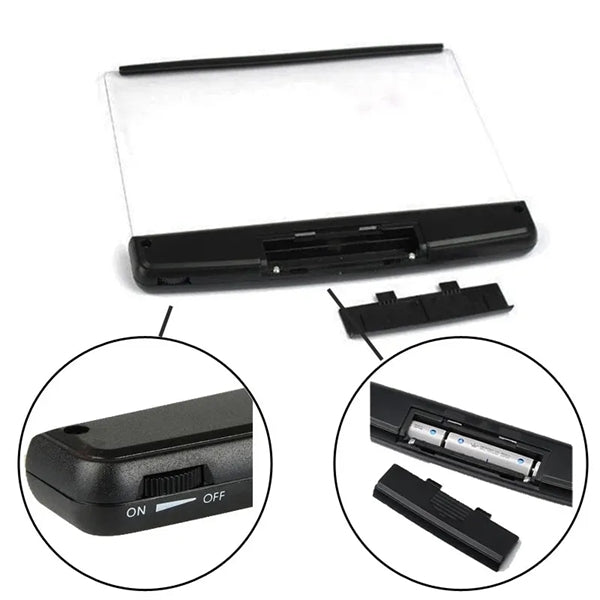 Portable LED Flat Reading Light Bookmark,Study Night Lamp