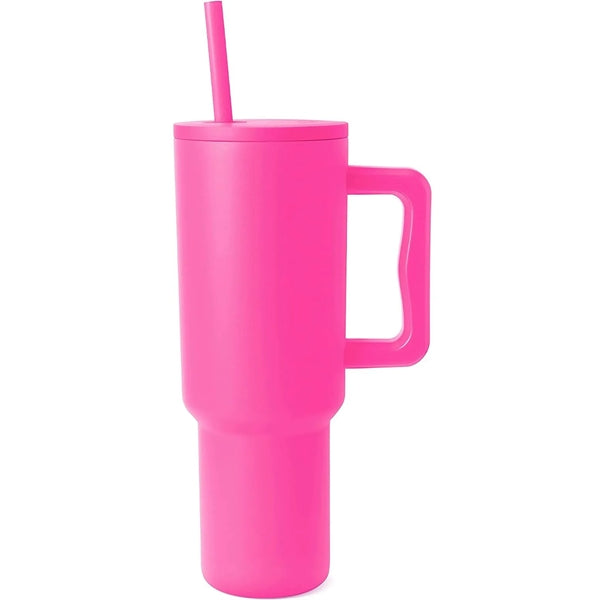 40 Oz. Tumbler with Handle and Straw Lid