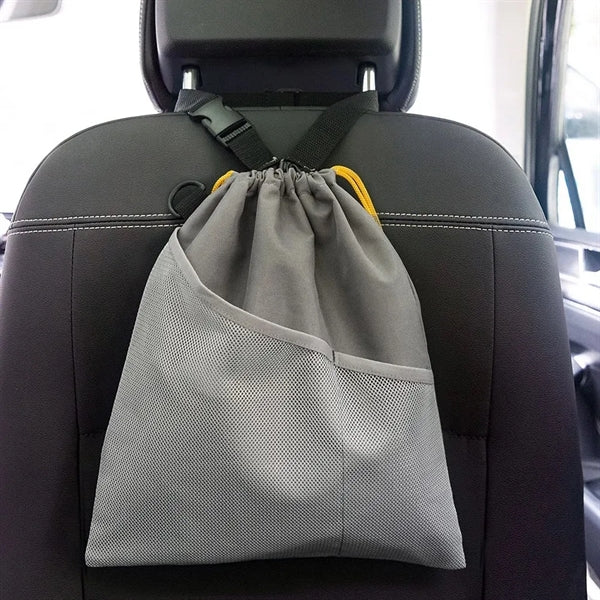 Hanging Car Trash Bag with Waterproof Leak proof Lining