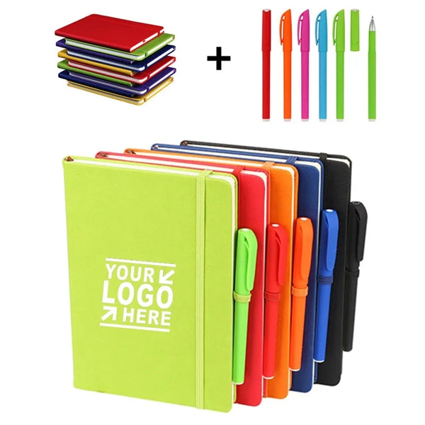 A5 Lined Notebook with Pen