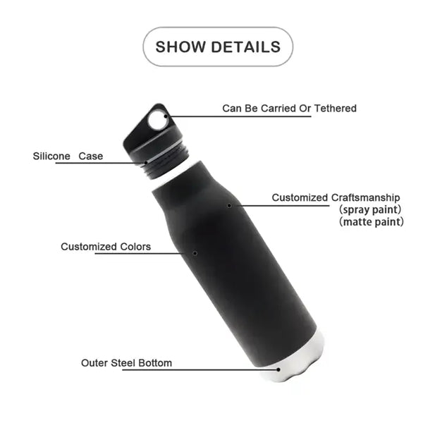 20oz Water Bottle Insulated Flask