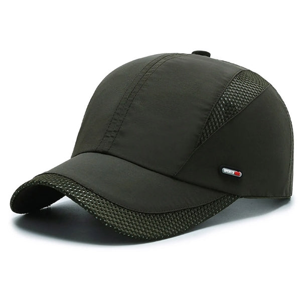 Multi Panels Curved Brim Baseball Cap with Mesh