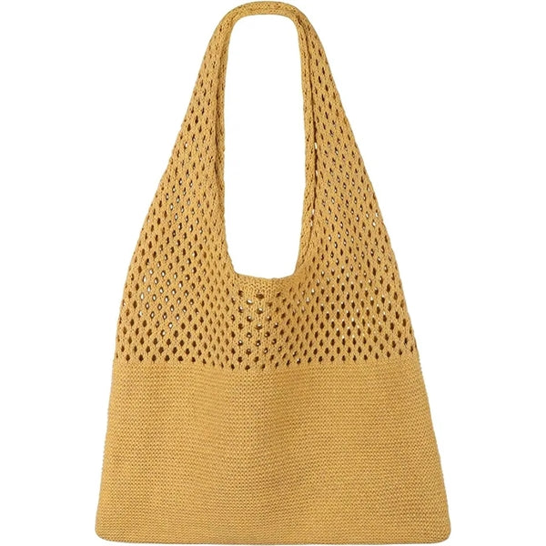 Crochet Mesh Beach Tote Bag