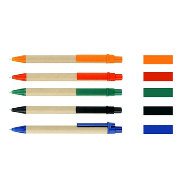 10 Pack Kraft Paper Ballpoint Pens