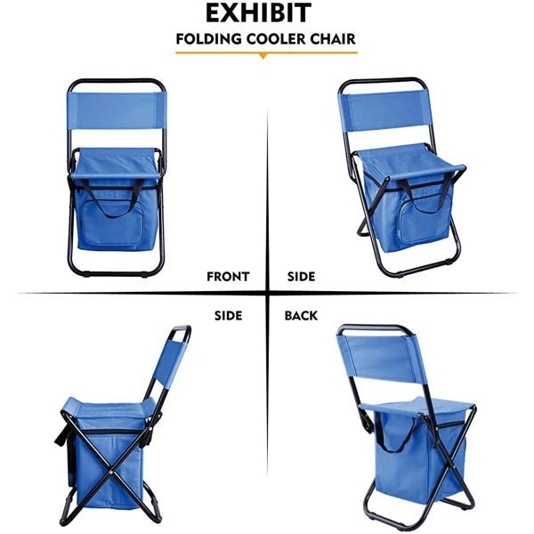 Foldable Camping Chair With Cooler Bag