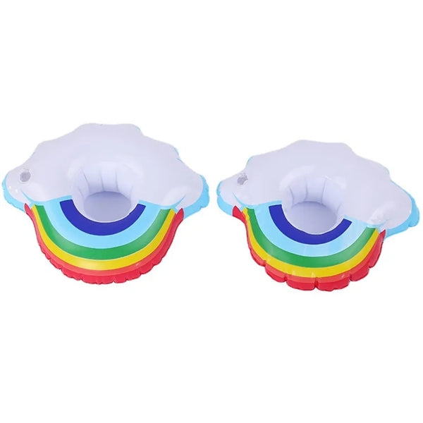 Inflatable Rainbow Cloud Drink Holder