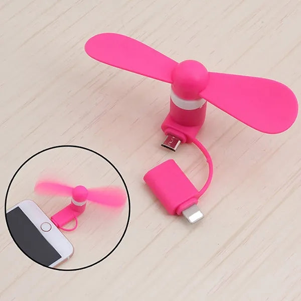 2 in 1 Portable USB Cellphone Fan