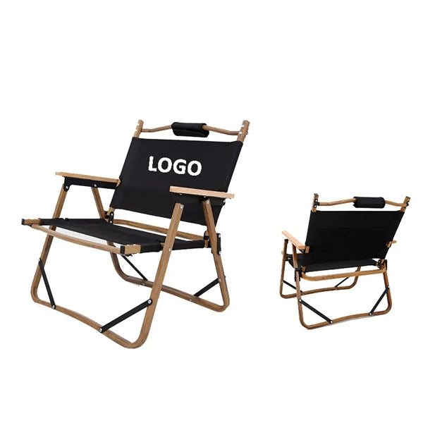 Wood Grain Camping Folding Chair