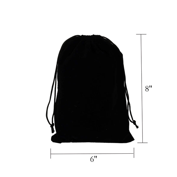 6" x 8" Big Drawstring Velvet Bag