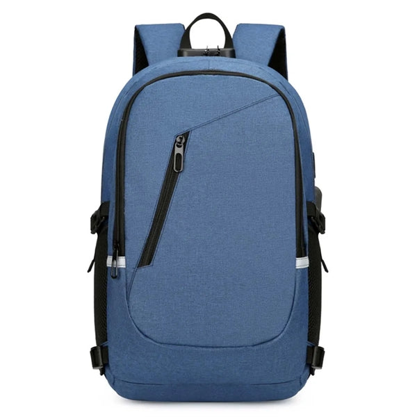 Travel Laptop Anti Theft Backpack USB Charging Port Lock Bag