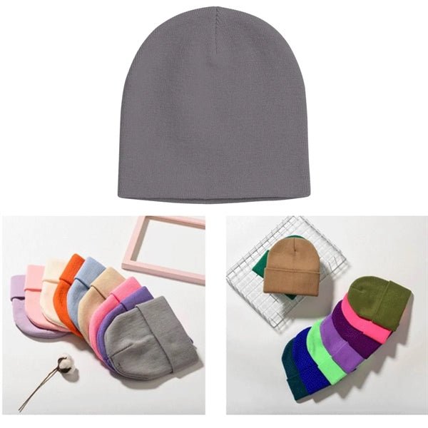 Unisex Knit Acrylic Winter Beanie Hats Cap
