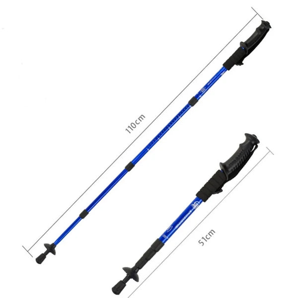 Walking Trekking Hiking Poles Anti Telescopic Collapsible