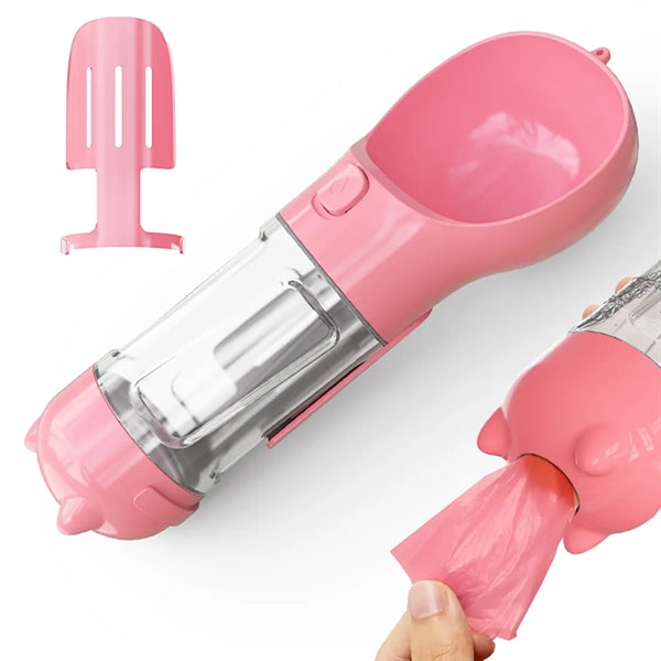 Multifunctional Dog Water Bottle Drinking Bowl