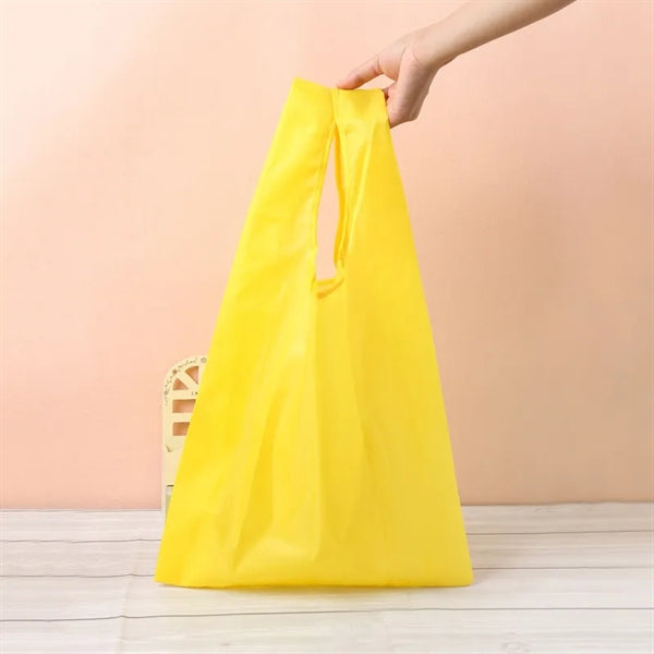 Folding Polyester Shopping Tote Bag 13x22x3"