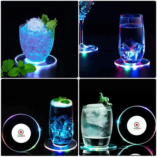 Colorful Luminous LED Cocktail Coaster