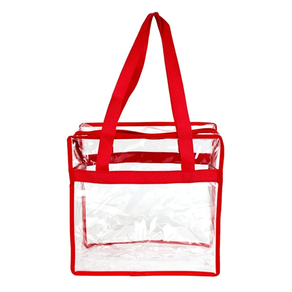 Clear Zippered Tote Bag