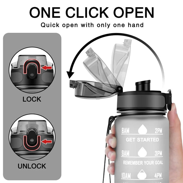 32 oz Motivational Water Bottles With Time Maker