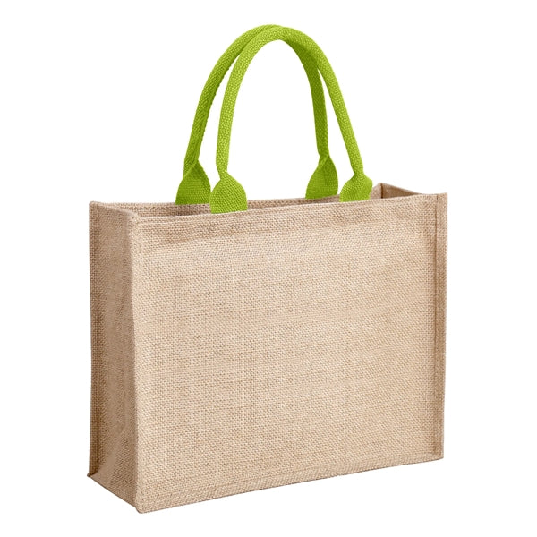 Jute Tote Bag ( 15" W x 11.8" H x 6" D )