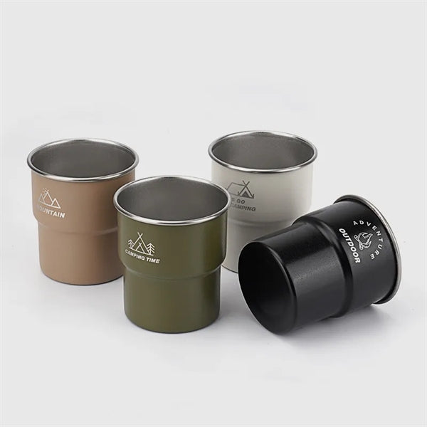 10 oz Stainless Steel Cup Camping Mug