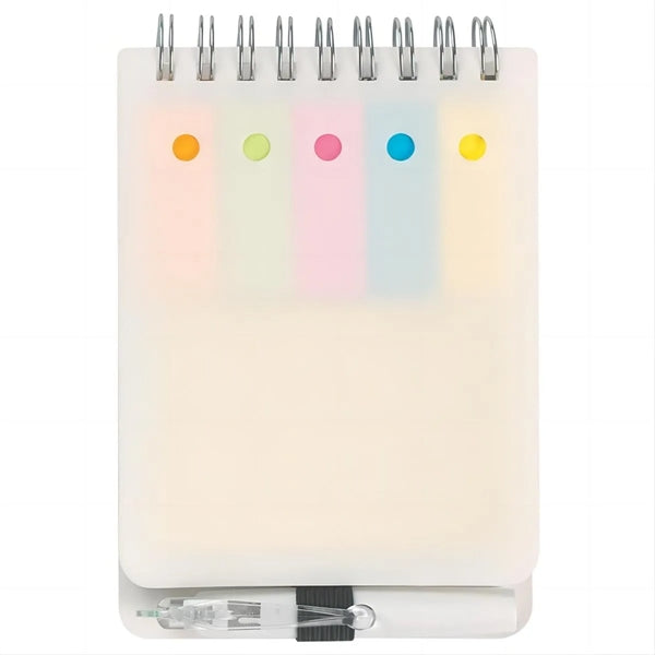 Spiral Sticky Note Jotter With Pen
