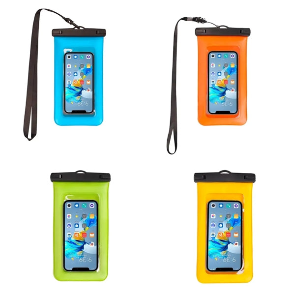 IPX8 Waterproof Floating Large Phone Pouch with Lanyard