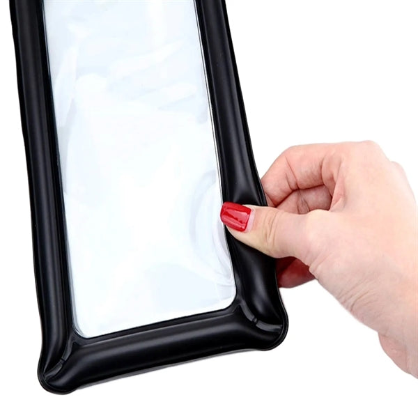 IPX8 Waterproof Floating Mobile Phone PVC Pouch with Lanyard